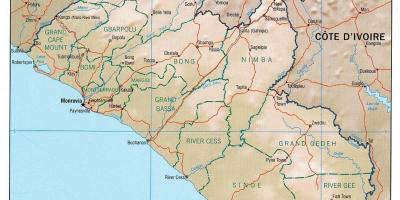 Kat jewografik kat jeyografik nan Liberya